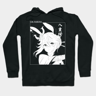 Fox samurai and soft lines Hoodie